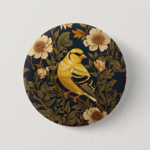 Macaron Rond 5 Cm Élégant Goldfinch américain