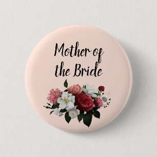 Macaron Rond 5 Cm Élégante Robe de mariée bordeaux et rose pour la m