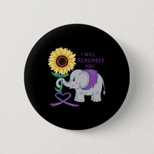 Macaron Rond 5 Cm Eléphant Je Me Souviendrai De Vous Tournesol Heime