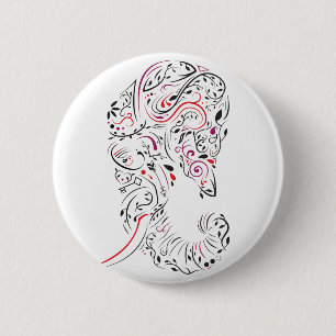 Macaron Rond 5 Cm éléphant orné
