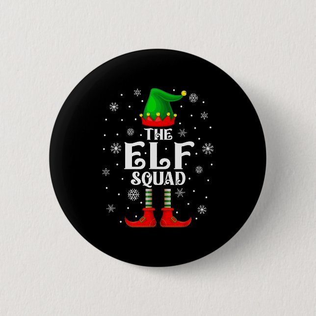 Macaron Rond 5 Cm Elf Squad Family Matching Xmas Funny Christmas Vib (Devant)
