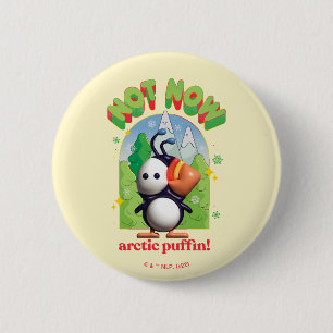Macaron Rond 5 Cm Elf the Movie   Pas maintenant Arctic Puffin!