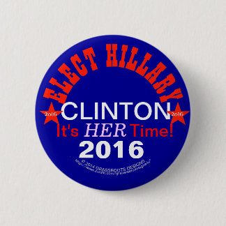 Macaron Rond 5 Cm Élisez les boutons 2016 de Hillary Clinton Pinback