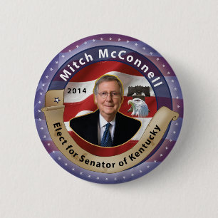 Macaron Rond 5 Cm Élisez Mitch McConnell pour le sénateur du