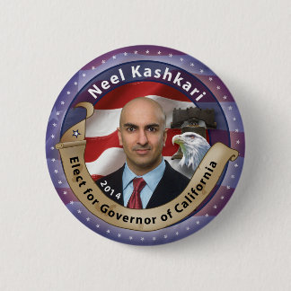 Macaron Rond 5 Cm Élisez Neel Kashkari pour le gouverneur de la
