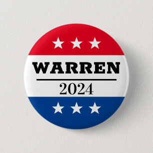 Macaron Rond 5 Cm Elizabeth Warren Élections 2024