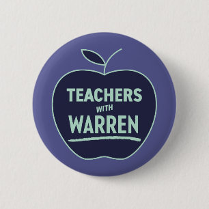 Macaron Rond 5 Cm Elizabeth Warren - Enseignants Avec Warren Button