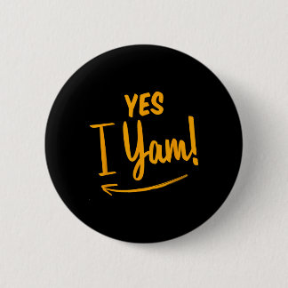 Macaron Rond 5 Cm Elle est ma pomme de terre douce Je suis en train 