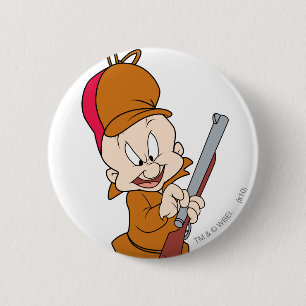 Macaron Rond 5 Cm ELMER FUDD™ Prêt à chasser