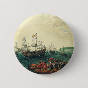 Macaron Rond 5 Cm Embarquement à Margate de l'Électeur palatin