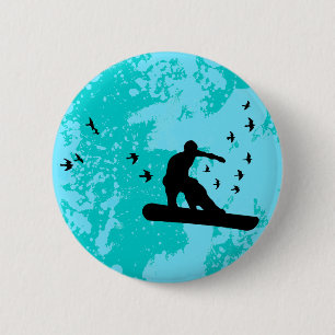 Macaron Rond 5 Cm embarquer avec les oiseaux.