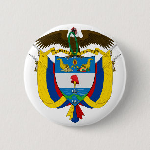 Macaron Rond 5 Cm emblème de la colombie