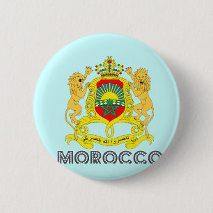 Macaron Rond 5 Cm Emblème marocain