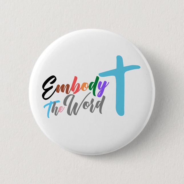 Macaron Rond 5 Cm Embody the Word (ELCA Churchwide Assembly) (Devant)
