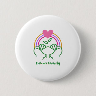 Macaron Rond 5 Cm Embrace Diversity