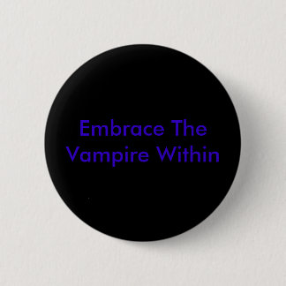 Macaron Rond 5 Cm Embrassez le vampire en dedans