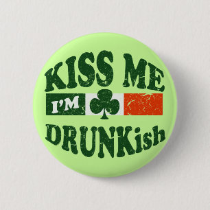 Macaron Rond 5 Cm Embrassez-moi Im Drunkish