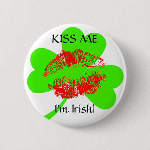 Macaron Rond 5 Cm Embrassez-moi, je suis irlandais !