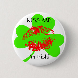 Macaron Rond 5 Cm Embrassez-moi, je suis irlandais !