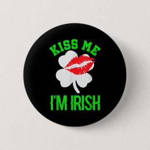 Macaron Rond 5 Cm Embrassez-Moi Je Suis Irlandais St. Patrick