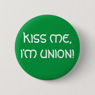 Macaron Rond 5 Cm EMBRASSEZ-MOI, je suis UNION ! bouton