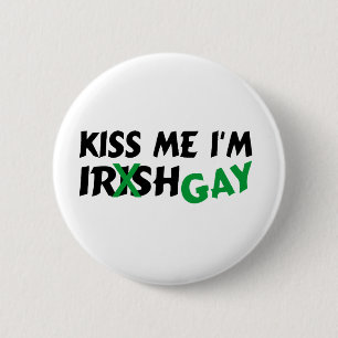 Macaron Rond 5 Cm Embrassez mon homosexuel Im