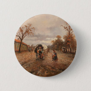 Macaron Rond 5 Cm Emil Barbarini sur le chemin de la campagne