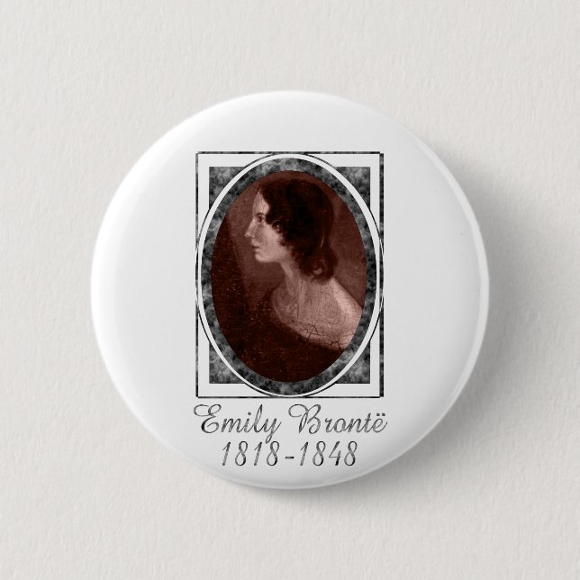 Macaron Rond 5 Cm Emily Brontë (Devant)