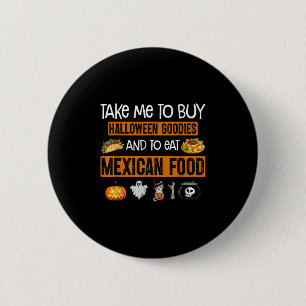 Macaron Rond 5 Cm Emmenez-Moi Pour Acheter Des Goodies D'Halloween E