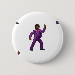 Macaron Rond 5 Cm Emoji Dancing Man