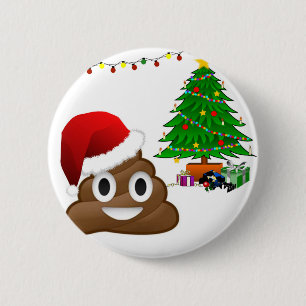 Macaron Rond 5 Cm emoji de noël