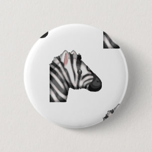 Macaron Rond 5 Cm emoji zebra