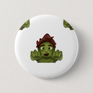 Macaron Rond 5 Cm emoji zombie
