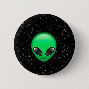Macaron Rond 5 Cm emojis alien