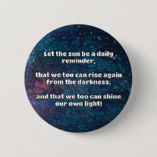 Macaron Rond 5 Cm Empath Shine Positive Encouragement Citation