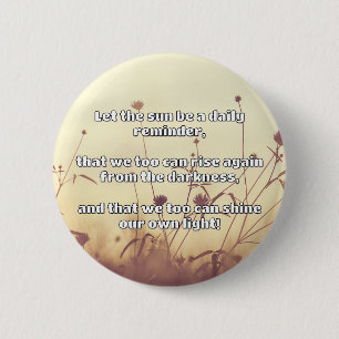 Macaron Rond 5 Cm Empath Shine Positive Encouragement Citation