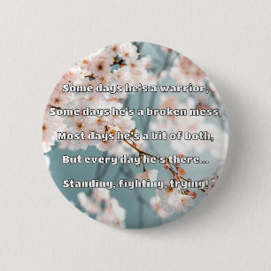 Macaron Rond 5 Cm Empath Strength Positive Citation Encouragement