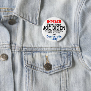 Macaron Rond 5 Cm Empêcher le président démocrate Biden Infit