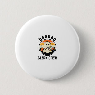Macaron Rond 5 Cm Employé de Halloween BooBoo Équipage de Fantômes V