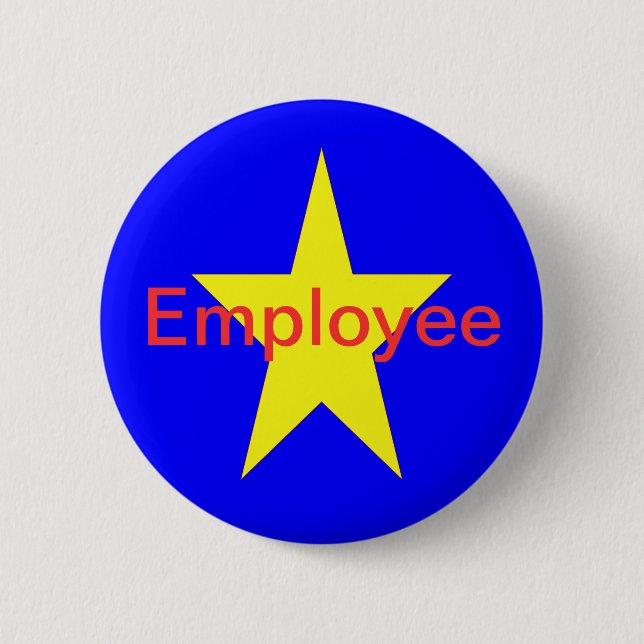 Macaron Rond 5 Cm Employé d'étoile (Devant)