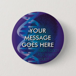 Macaron Rond 5 Cm Empreinte génétique CSI personnalisée