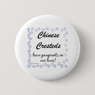 Macaron Rond 5 Cm Empreintes chinoises - Bouton