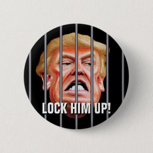 Macaron Rond 5 Cm Emprisonnez-le - Anti-traître Président Trump