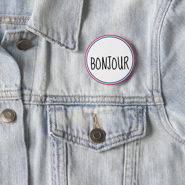 Macaron Rond 5 Cm En Francais de Bonjour bonjour (En situation)