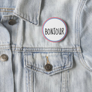 Macaron Rond 5 Cm En Francais de Bonjour bonjour