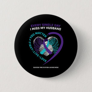 Macaron Rond 5 Cm En Mémoire De Mon Amoureux Mari Prévention Du Suic