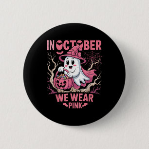 Macaron Rond 5 Cm En Octobre Nous Portons Chemise Rose Certifié Canc