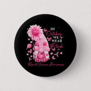 Macaron Rond 5 Cm En Octobre Nous Portons Des Gnomes Rose Gnome Canc