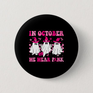 Macaron Rond 5 Cm En Octobre, Nous Portons Des Pink Cute Ghost Cance