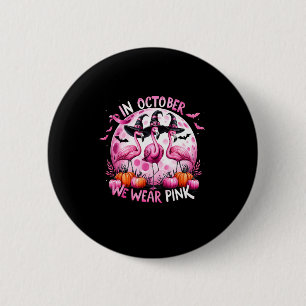 Macaron Rond 5 Cm En Octobre Nous Portons Le Cancer Du Sein Rose Hal